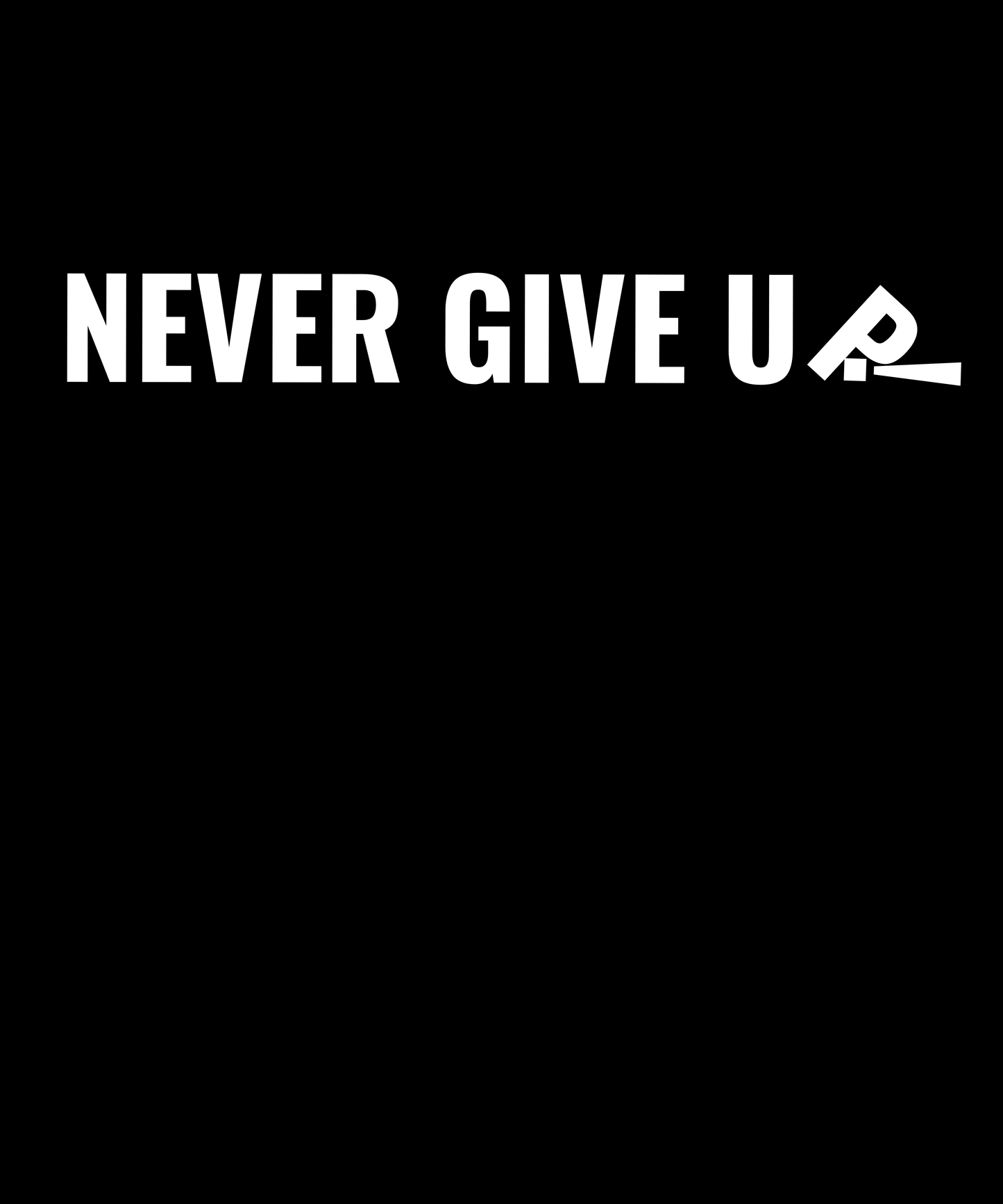 NEVER GIVE UP!